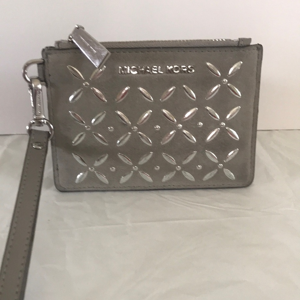Michael Kors Gray Wristlet